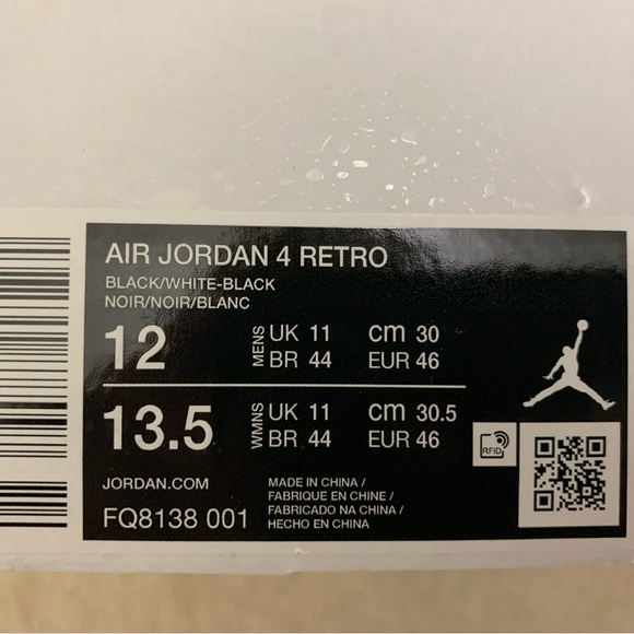 Jordan Retro 4 White Thunder Size 12 Style #FQ8138-001 - Picture 14 of 14